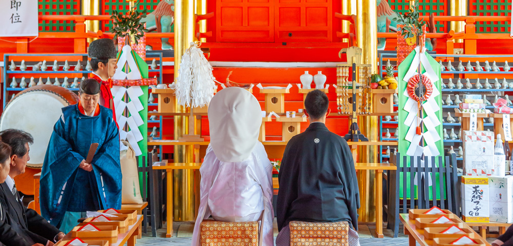 ふなや 伊佐爾波神社での挙式